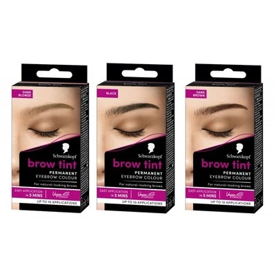 Schwarzkopf Brow Tint - Professional Formula Eyebrow Tinting Kit - Photo 1/2