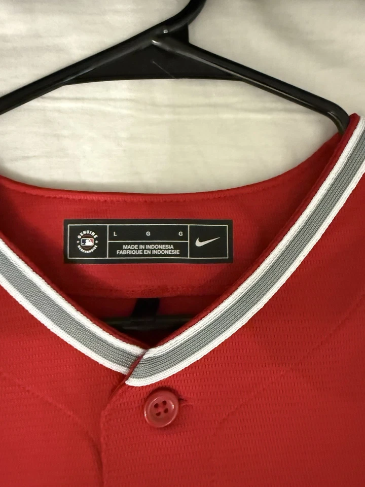 NWT Nike Men's Los Angeles Angels Mike Trout #27 Red Size Large - Image 3 of 4