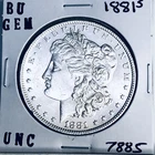 1881 S BU GEM MORGAN SILVER DOLLAR UNC MS+++ U.S. MINT RARE COIN 7885