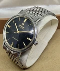 VINTAGE 1960s OMEGA SEAMASTER AUTO BLACK DIAL BEADS OF RICE NICE COLLECTOR GIFT