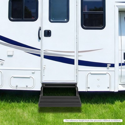 RV Step Folding Step Manual Drop Down Step Caravan/Trailer Step 200kg/440.92lbs