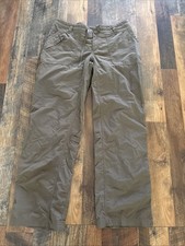 The North Face Stow Pocket Hiking Pants 100 Nylon Women's Sz 10 Regular Olive