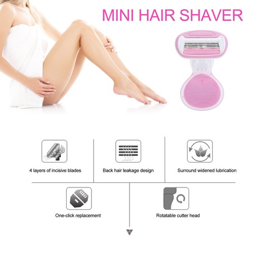 Afeitadora corporal manual para mujeres recortadora portátil herramienta de depilación facial pierna Ep OMO - Imagen 10 de 22