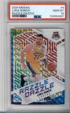 2024-25 Panini Mosaic Luka Doncic Razzle Dazzle Case Hit SSP #4 PSA 10 Gem Mint