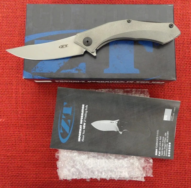 Zero Tolerance Knife ZT 0460Ti 0460 Sinkevich Flipper 20CV