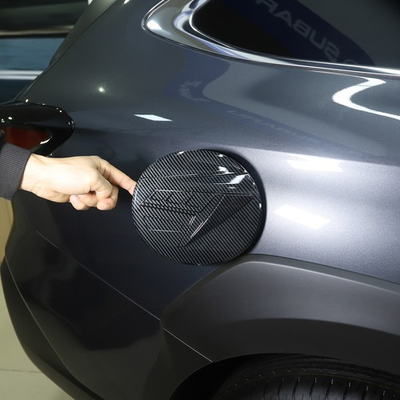 #ad Carbon Fiber Fuel Tank Cap Cover Accessories Trim For Subaru Outback 2020 24 ABS $15.99