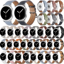 Leather Band Strap for Samsung Galaxy Watch 8 / 8 Classic 40/44/46mm Smartwatch