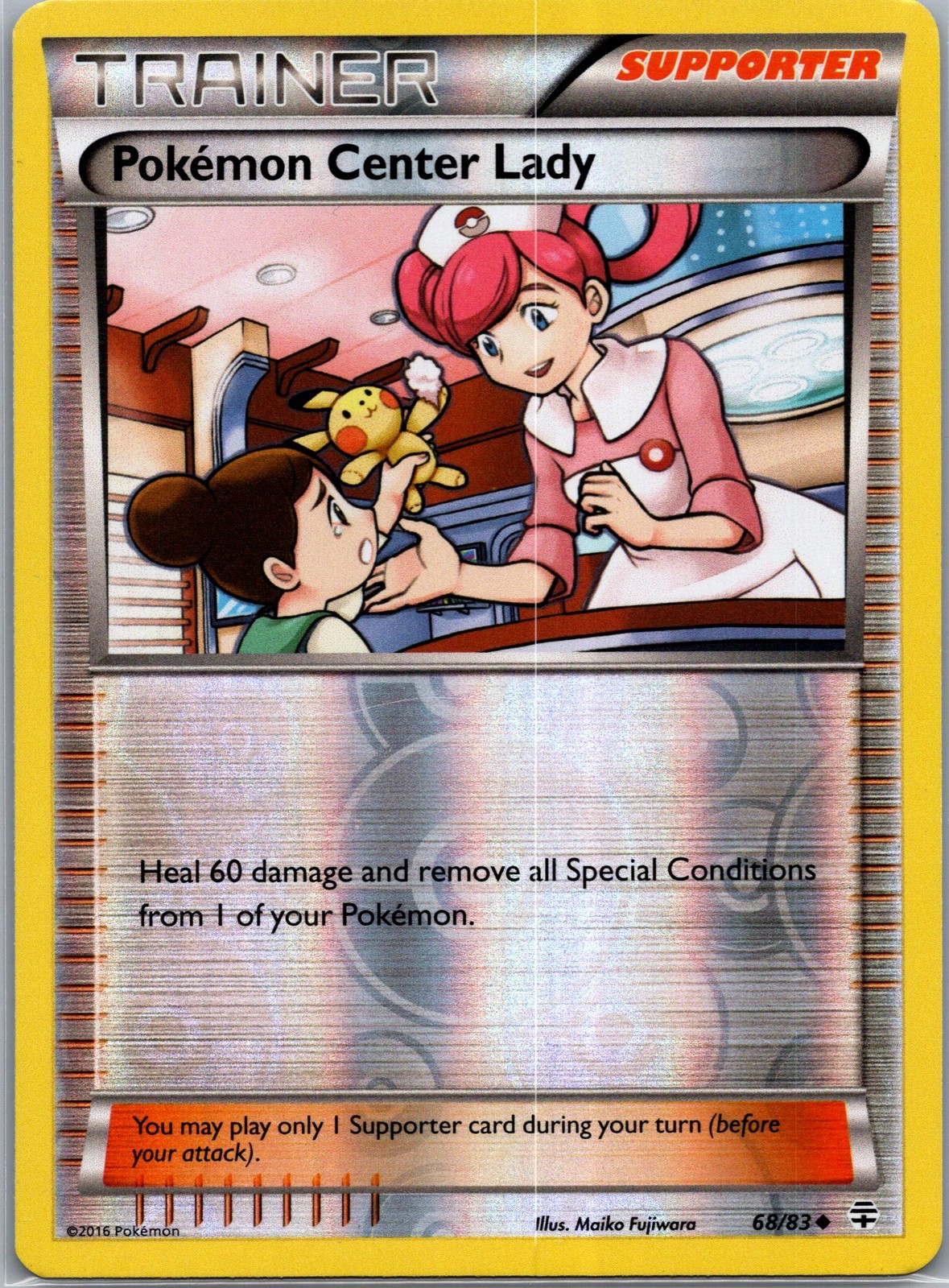 Pokemon Center Lady Generations 68/83 Reverse Holo NM