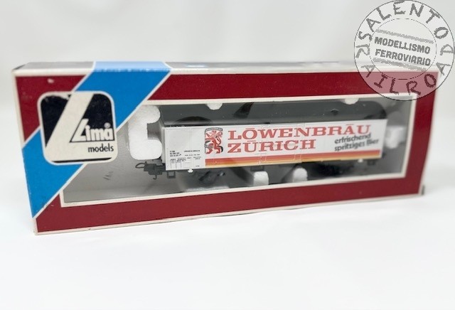Lima Italia 30 3558 - H0 - carro merci SBB a 2 assi "Lowenbrau Zurich" USATO