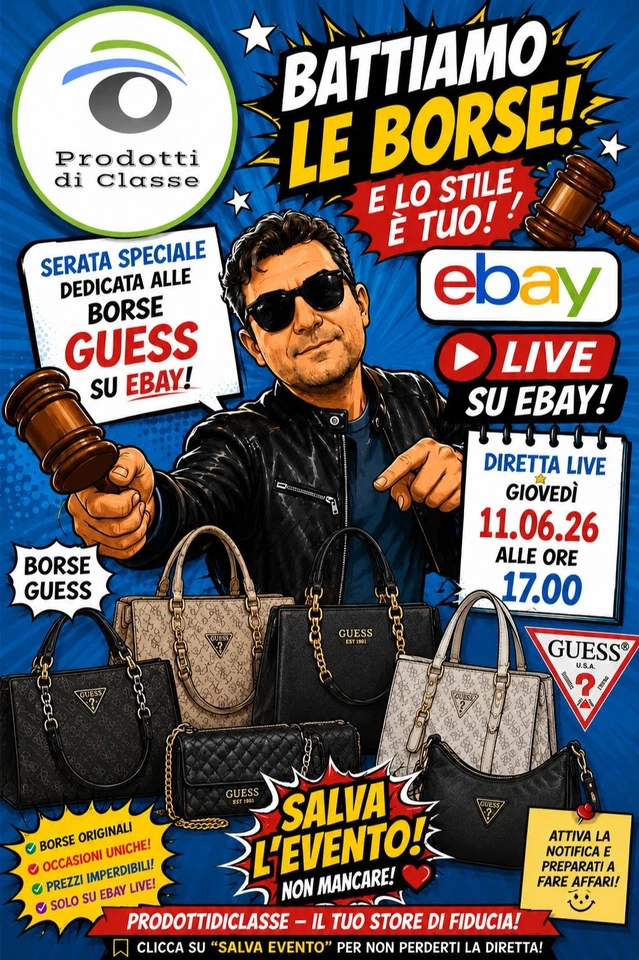👜 Asta Live eBay Borse Guess: Occasioni Esclusive | 11 Giugno 17:00