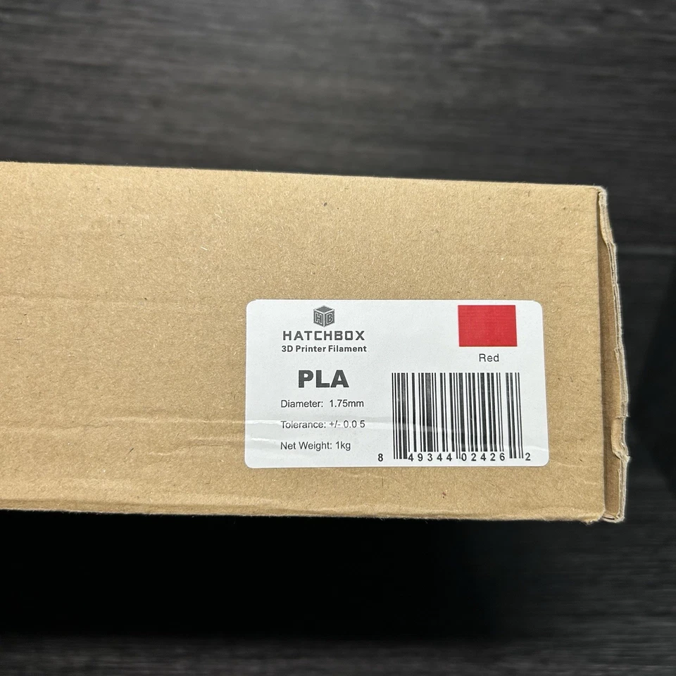 HATCHBOX 3D PLA-1KG1.75-RED Printer Filament - Red - Image 4 of 4