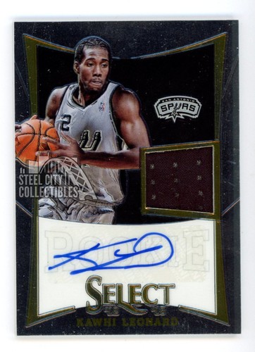 Kawhi Leonard [Jersey Autograph] #250 2012 Panini Select card