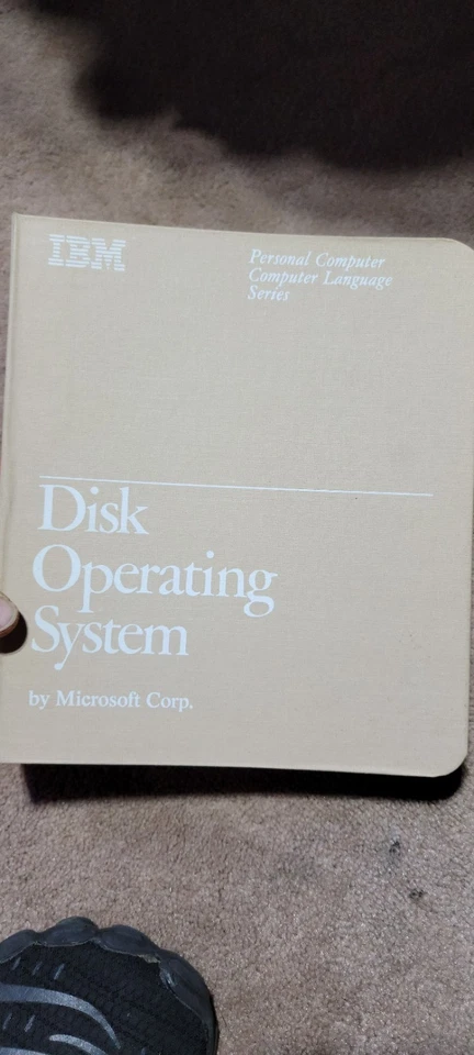 Винтажная дисковая операционная система 1983 IBM DOS 2.10 6024120 5,25 дюйма оригинальное руководство Tk - Изображение 2 из 4