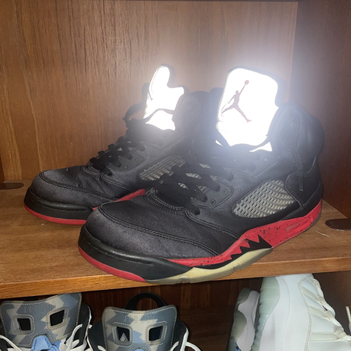 Size 10.5 - Air Jordan 5 “Satin Bred” — product photo 1 of 8