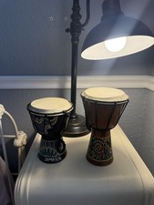 Wooden Bongos From Jamaica Hand Carved Percus...