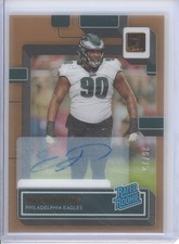 2022 Panini Clearly Donruss JORDAN DAVIS #96 RC Rated Rookie Bronze Auto /75