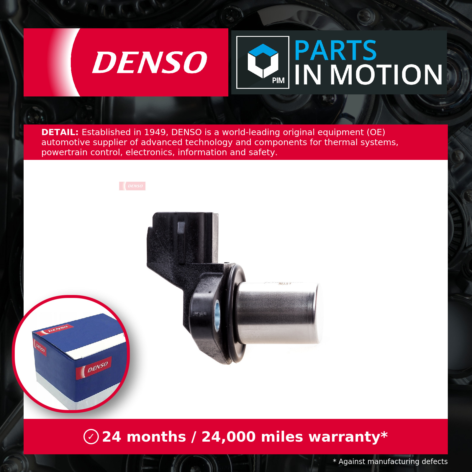 RPM / Crankshaft Sensor fits TOYOTA CELICA ZZT231 1.8 99 to 05 Denso 9091905007 - Image 3