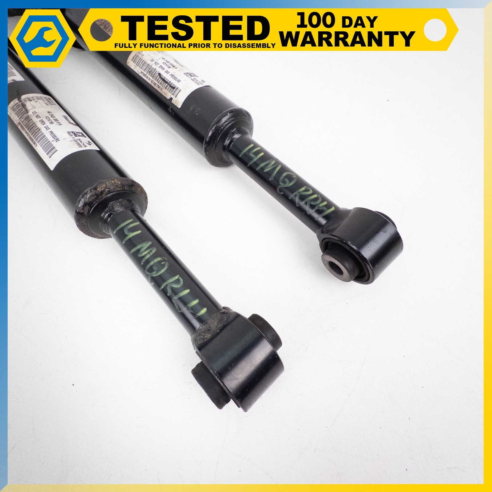 14-19 MASERATI QUATTROPORTE GHIBLI REAR LEFT & RIGHT SHOCK STRUT ABSORBER SET OE