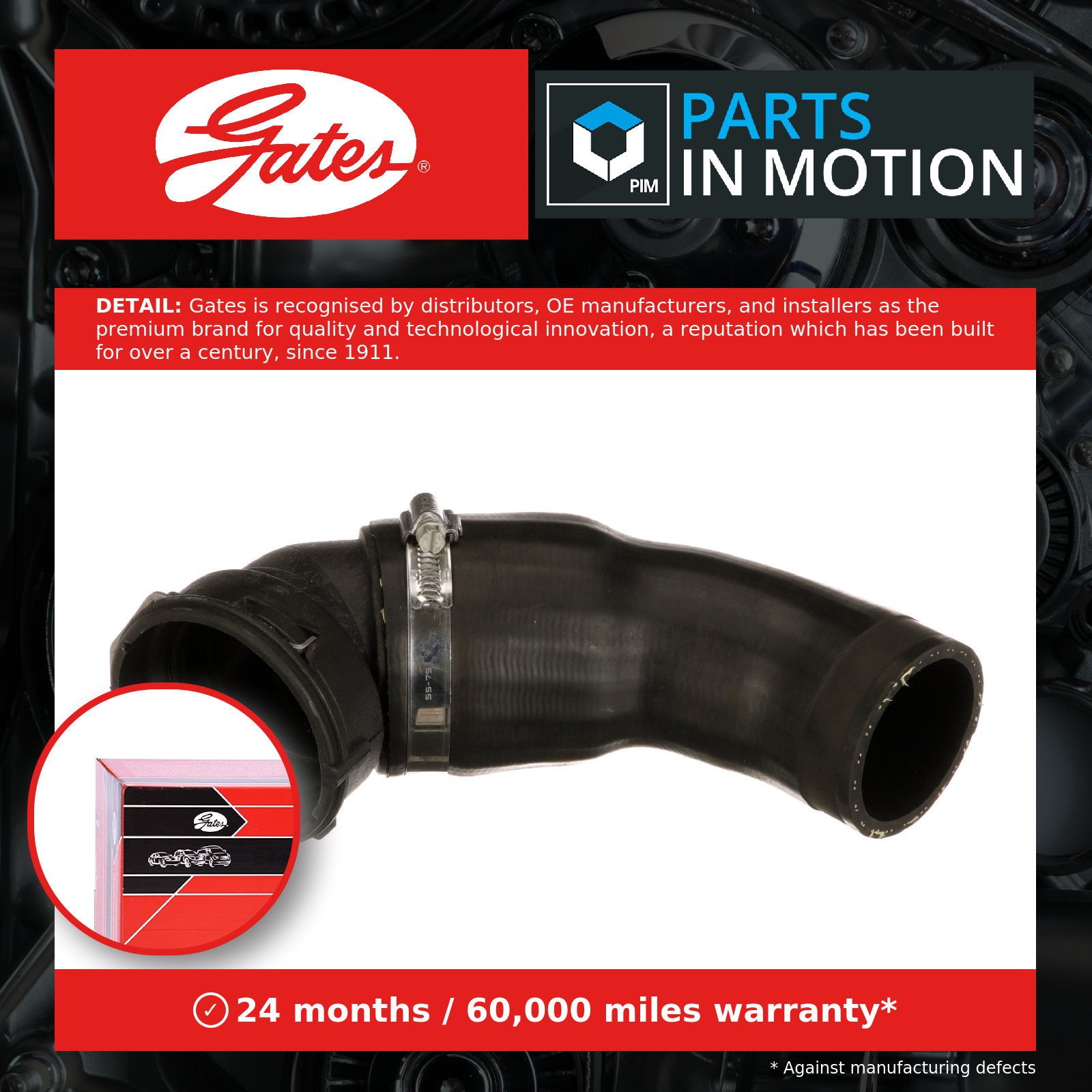 GATES-OE 09-0723 Charge Air Hose for BMW - Image 10
