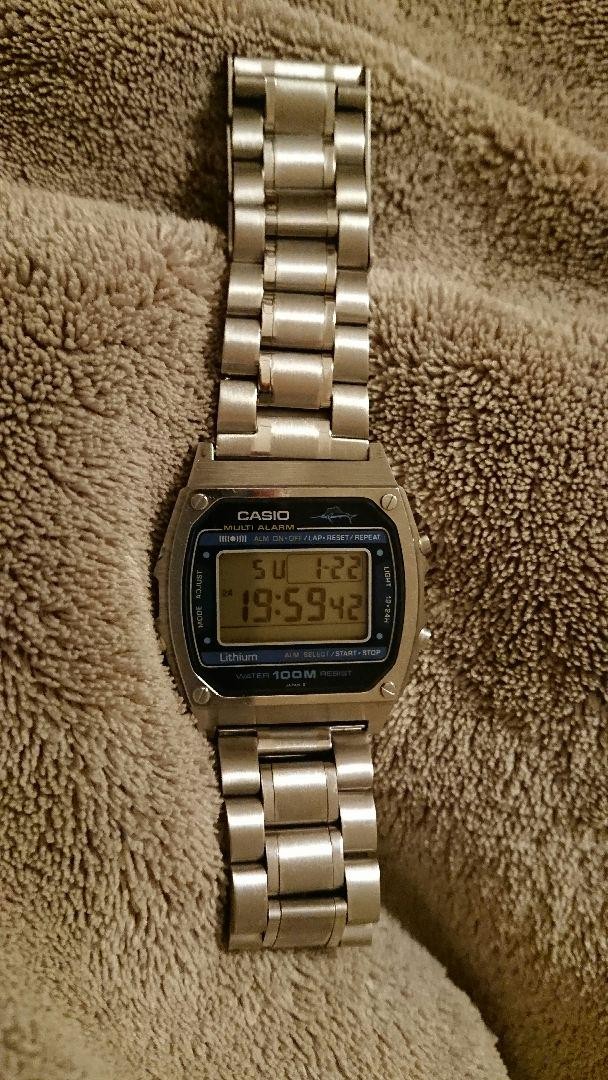 Rare Casio Marlin Men's From Steel Watch Vintage Used Japan Stainless Digital - vintagewatches.pk