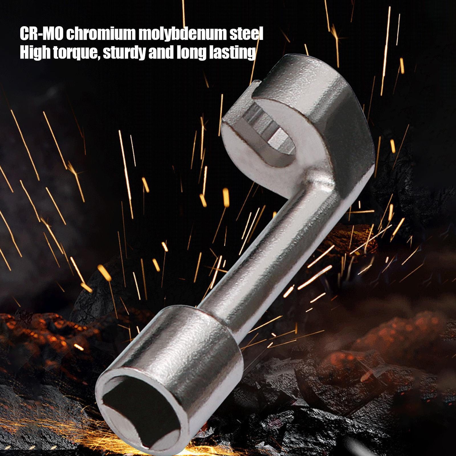 L-Type Open Ended Ring Diesel Fuel Injector Line Socket Wrench Set 12-19mm thumbnail 2