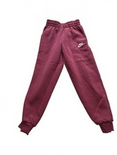 NIKE Kids Unisex Size Small Maroon Jogger Sweatpants with Pockets, drawstring