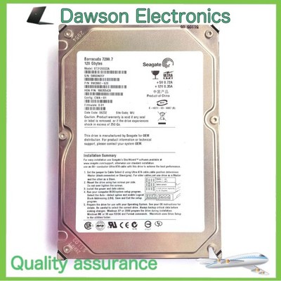 Seagate 120GB ST3120022A 7200RPM PATA IDE 3.5'' Internal HDD Hard Disk Drive