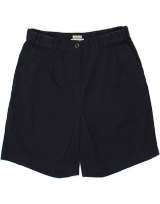 L.L.BEAN Damen Original Passform Chino Shorts US 12 Large W32 marineblau Baumwolle CM44