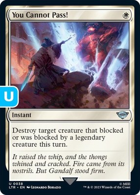 MTG You Cannot Pass! Lord of the Rings Uncommon Instant  NM