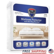 Bed Bug Blocker Waterproof Mattress Protector Hypoallergenic Queen Encasement US