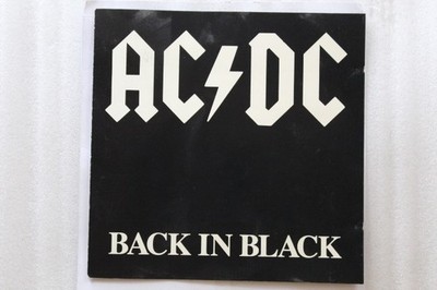 ACDC Back In Black CD WAE Early Press