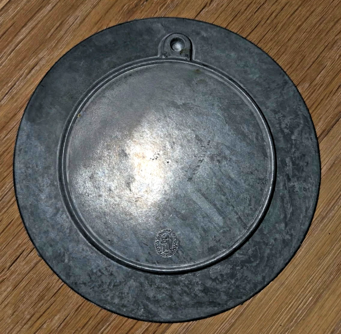 6 Vintage Zinn Wandteller Porzellan Blumenmotiv Ø 10 cm Zierteller Untersetzer
