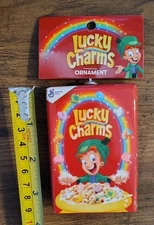 NEW RUZ LUCKY CHARMS DECOUPAGE FOOD ORNAMENT FREE SHIP
