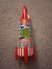 Vintage S.H Toys Xb 115 Rocket Tin Toy, Japan 1960s 