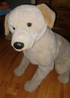 E&j Classic Collection Golden Lab Retriever Plush 21  Stuffed Animal Realistic