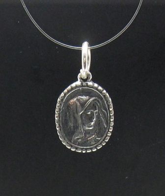 Handmade Sterling Silver Pendant Hallmarked 925 Mother Of God New Charm Empress
