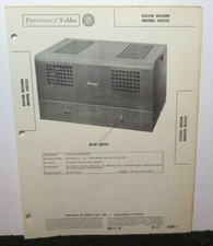 SAMS PHOTOFACT SERVICE MANUAL 87-4 DAVID BOGEN TUBE AMPLIFIER HO125