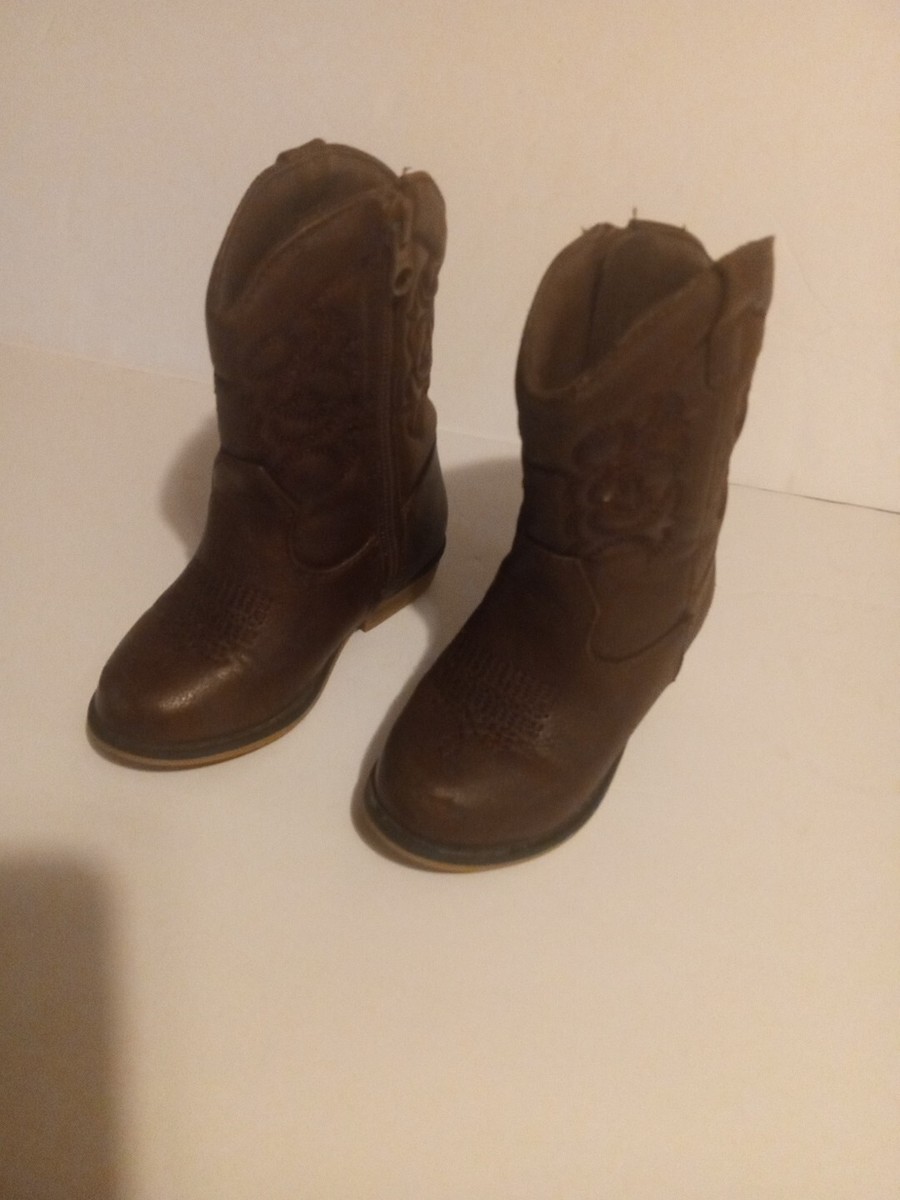 Cat Jack Brown Little Boys Cowboy Boots Size 🥰 Free Shipping
