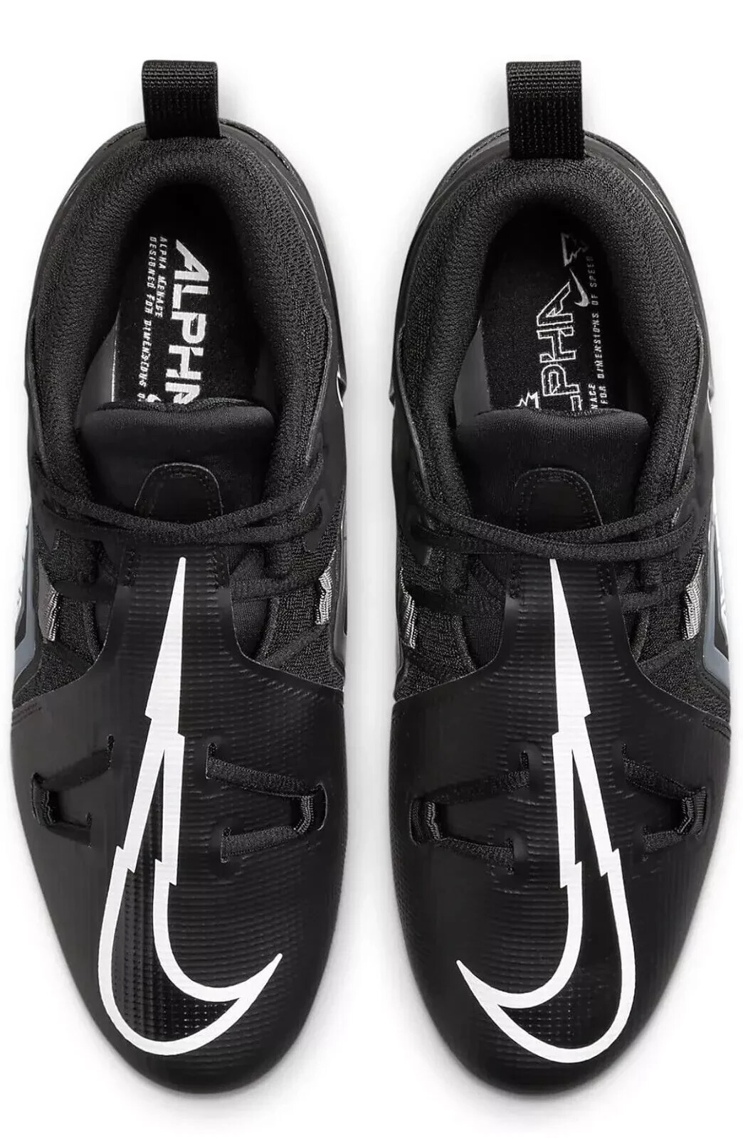 Nike Alpha Menace Pro 3 Shadow Black Football Cleats CT6649-010 Mens Size 9.5 thumbnail 5