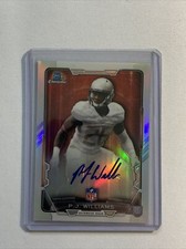 2015 Bowman Chrome PJ Williams Autograph Rookie #RCRA-PW