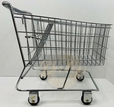 Shopping Cart Mini Display Chromed 12 Inches All Metal Made Taiwan