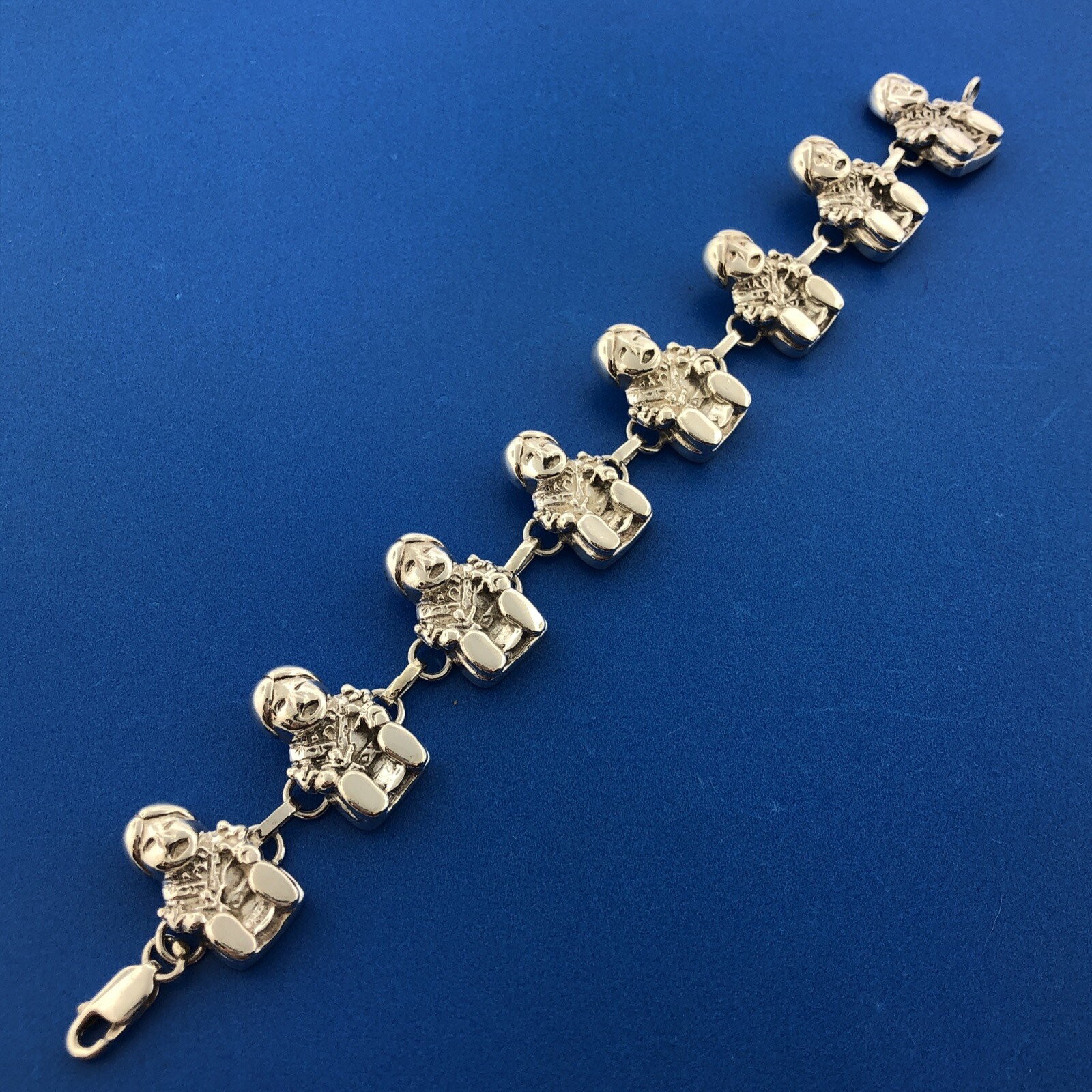 Carol Felley Pueblo Sterling Silver Storyteller Doll Statement Panel