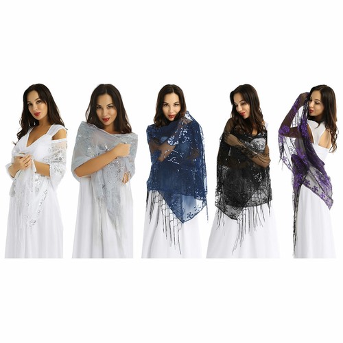Women Vintage 1920s Glitter Scarf 