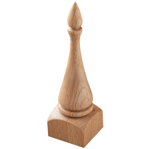  Wooden Cone Ring Holder Display Shelves Stand for Jewelry Carved - Afbeelding 1 van 12