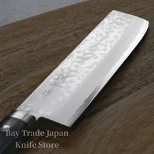 Masutani VG10 Damascus Nakiri Knife 165mm Sairyu Black MA503