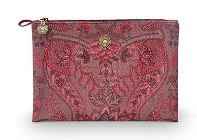 Pip Studio Cosmetic Flat Pouch M Kyoto Festival Dark Pink