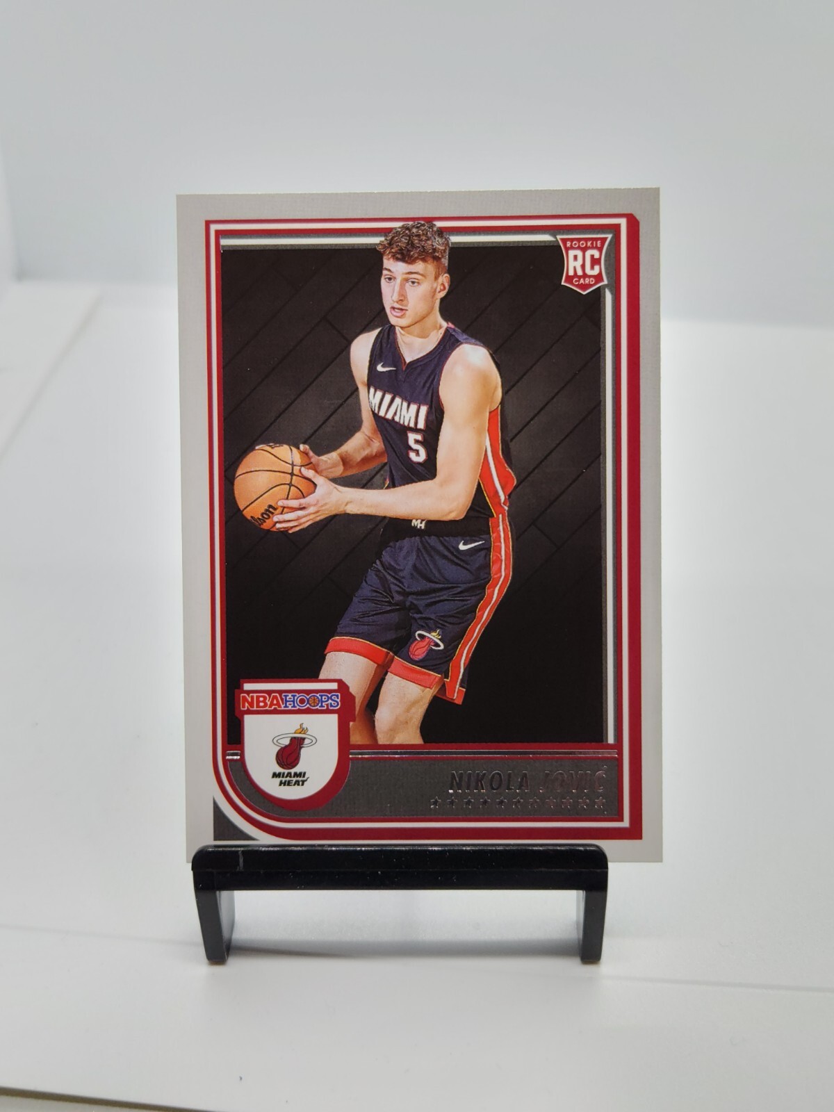 2022-23 Panini NBA Hoops Nikola Jovic Rookie Miami Heat #256