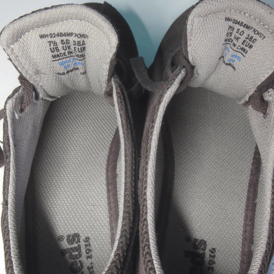 Tênis feminino marrom camurça com cadarço Keds tamanho 7.5/38 UE casual sem cadarço - Imagem 4 de 4