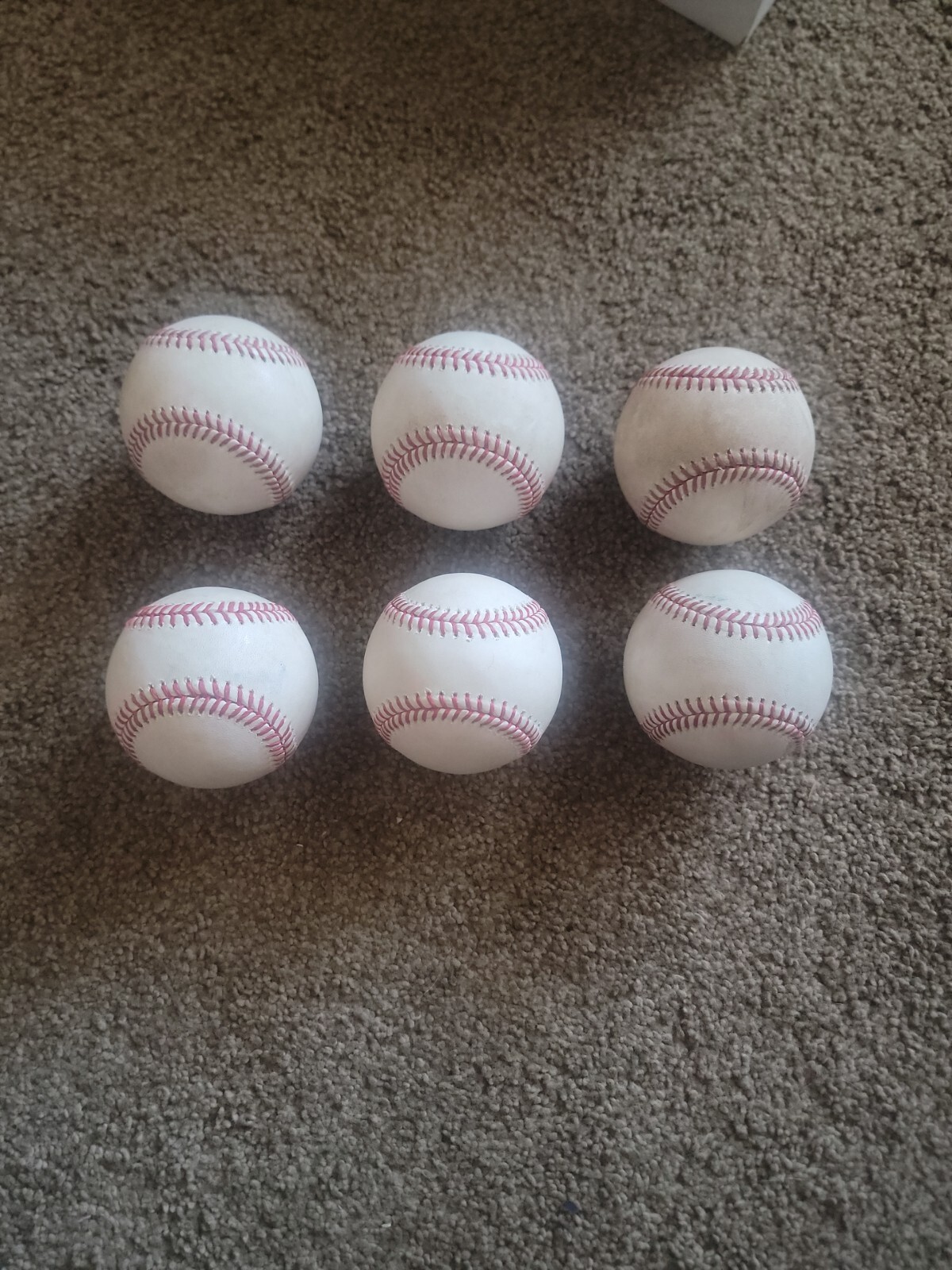 Lot of 6 Rawlings Official Major League baseballs Slightly Used MLB