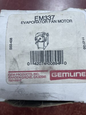 Gemline Em337 Evaporator Fan Motor | eBay